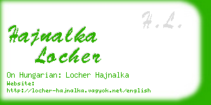 hajnalka locher business card